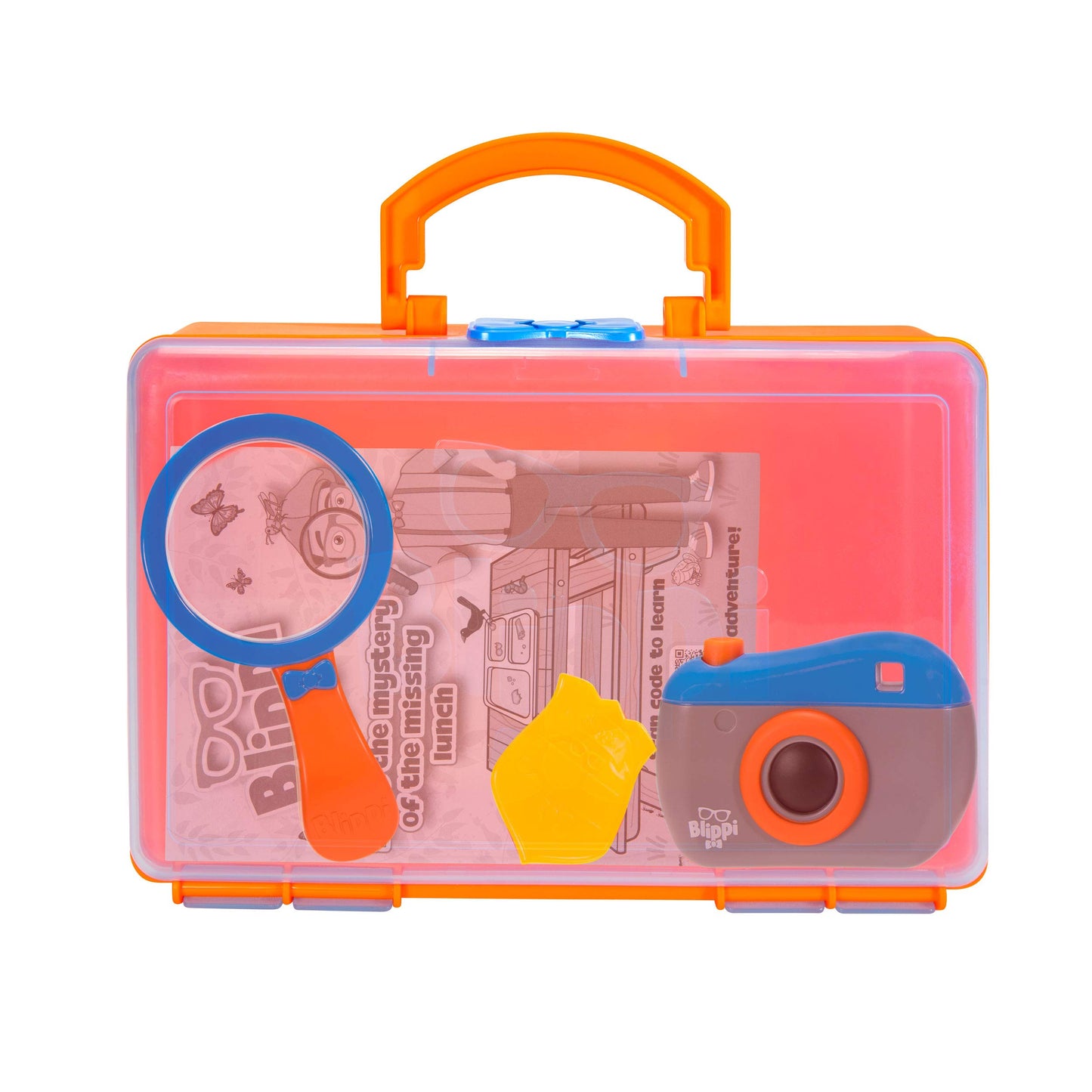 Blippi Detective Roleplay Set | Carry Case, Camera, Badge, Magnifying Glass & Activity Sheets | Toddler Mystery Adventure Toy