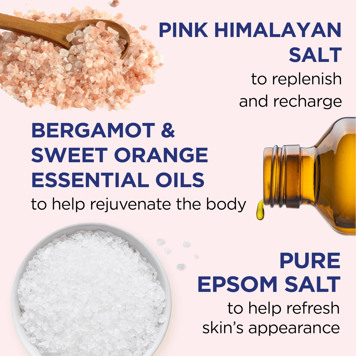 Dr Teal's Restore & Replenish Pure Epsom Salt & Essential Oils Pink Himalayan Foaming Bath 34 oz