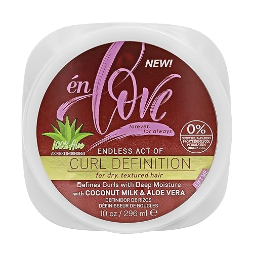 én Love Endless Acts of Curl Definition | Organic Coconut Milk & Aloe Vera | Curl & Coil Definer (2C to 4C) | Hi-Definition and Shine | Anti-Shrinkage