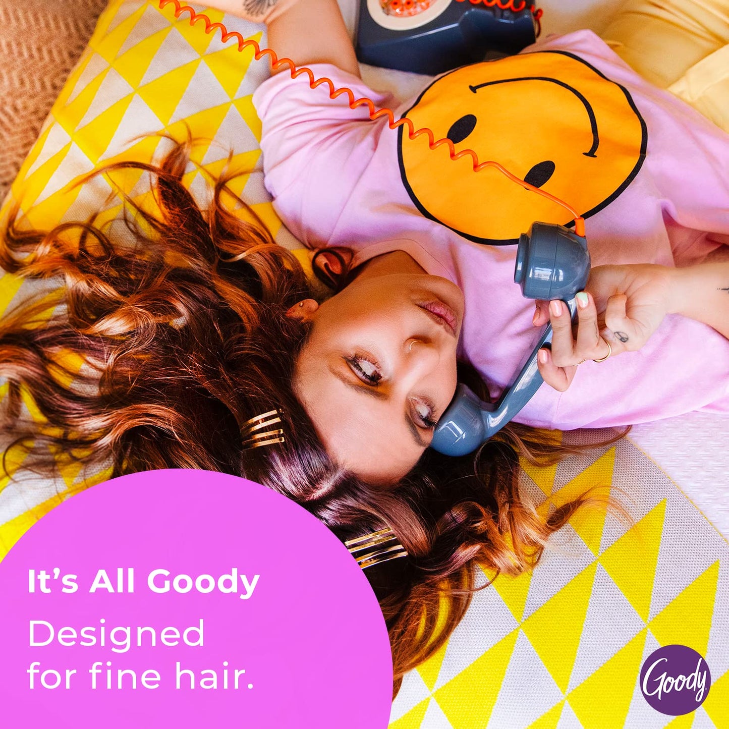 Goody Ceramic Hair Brush, Oval Cushion - Natural Boar and Nylon Bristle Mix to Enhance Shine & Smooth Hair, Fights Frizz and Static - Premium Wood