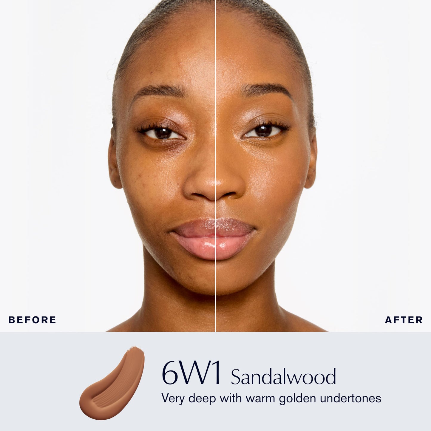 Estée Lauder Double Wear Stay-in-Place Foundation Makeup | 36-Hour Long-Wear Matte Foundation, 0.5 Fl Oz, 6W1 Sandalwood
