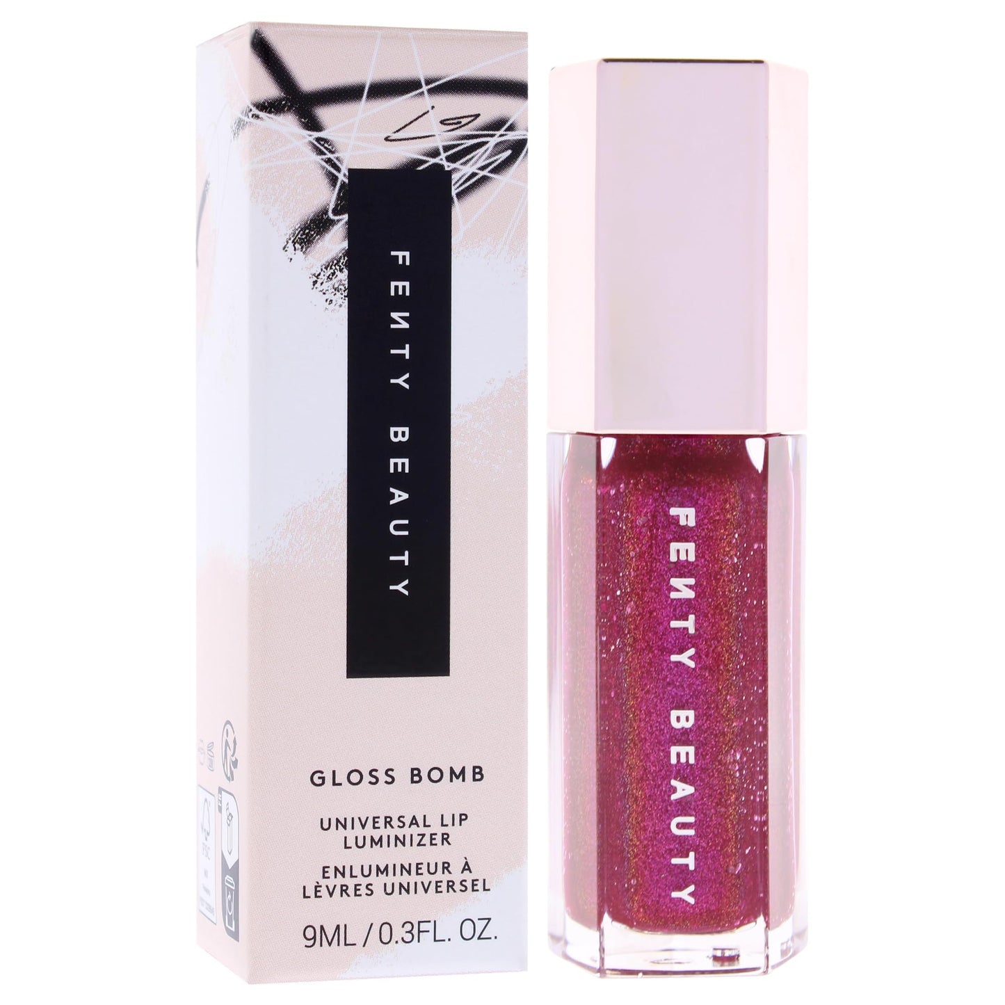 Fenty Beauty by Rihanna Gloss Bomb Universal Lip Luminizer Fuchsia Flex, 0.3 Ounce (Pack of 1)