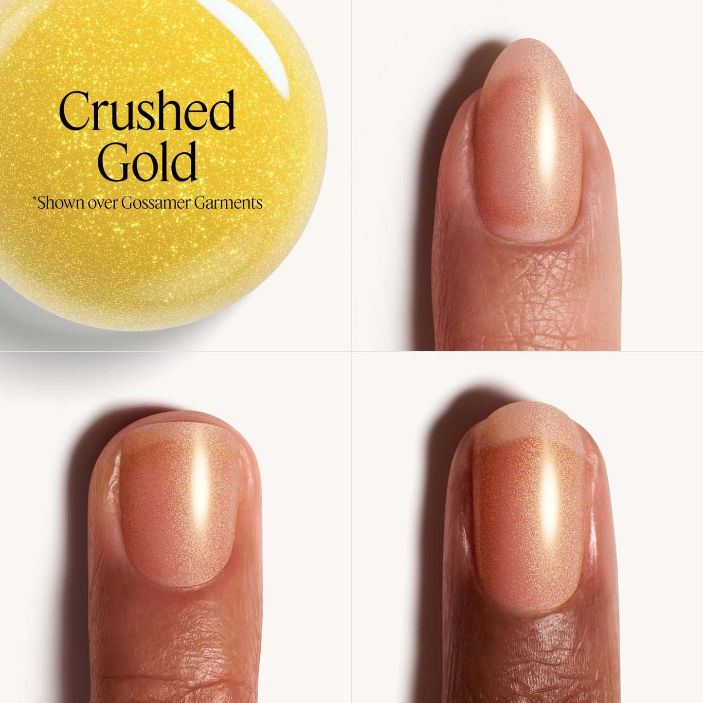 essie Gel Couture Gel-Like Nail Polish, Longwear, Vegan, Metallic Glaze Nail Polish, Crushed Gold, 0.46 fl oz Beauty & Personal Care essie