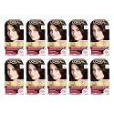 L'Oreal Paris Excellence Triple Protection Permanent Hair Color Creme, Dark Brown [4] 1 ea (Pack of 10)