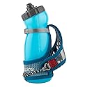 Ultraspire Iso Versa 2.0 Blue Grey Runners Water Bottle Handheld with Hand-strap