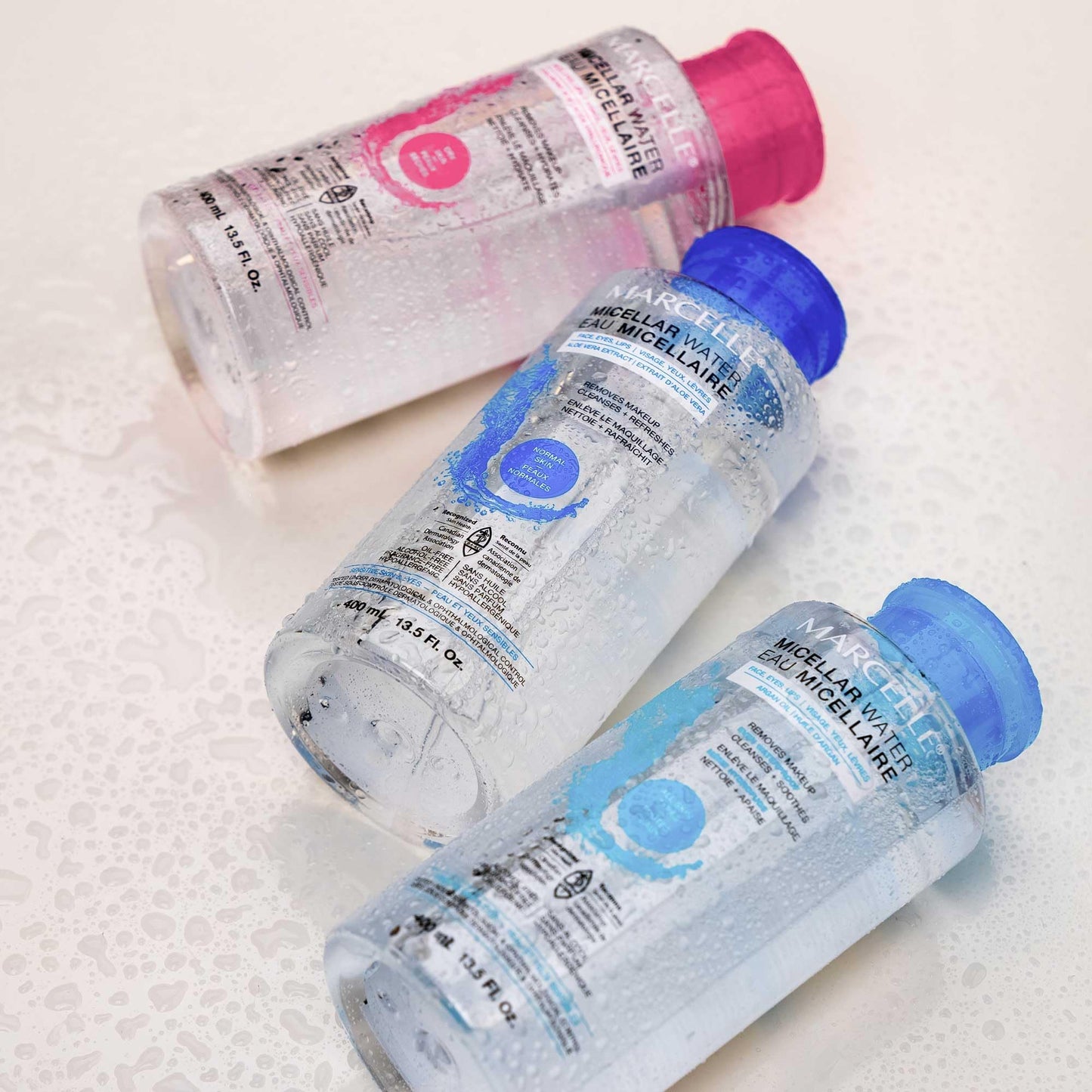 Marcelle Micellar Water, Normal Skin, Makeup Remover, Aloe Vera Extract, Sensitive Skin and Eyes, Oil-Free, Alcohol-Free, Fragrance-Free