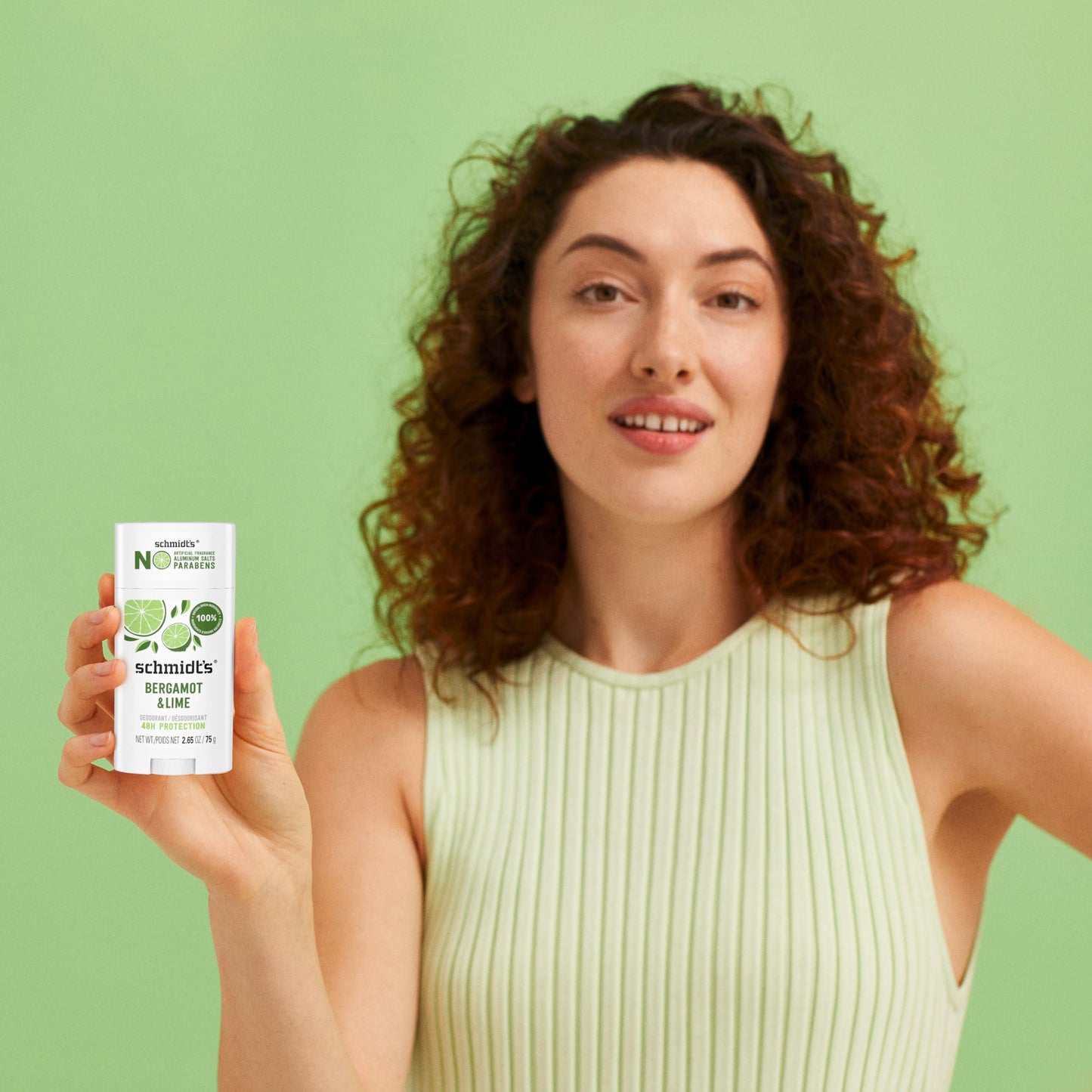 Schmidt's Aluminum-Free Vegan Deodorant Bergamot & Lime 4 Count for Women and Men, with 24 Hour Odor Protection, Natural Ingredients, Cruelty-Free