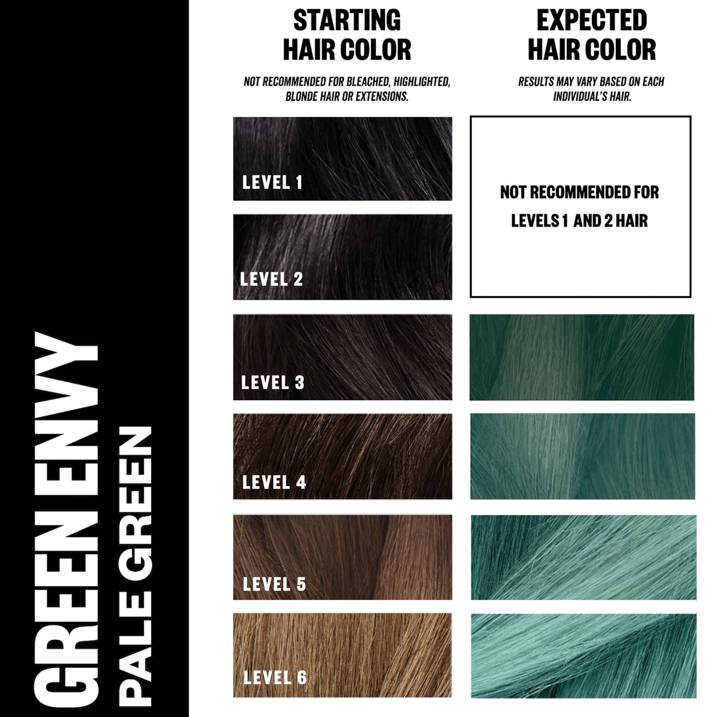 IGK Color Bright One Step Bleach & Color Kit for Accent Pieces GREEN ENVY - Pale Green | One-Step Color Processing + Replenishes + Hydrates | Vegan +