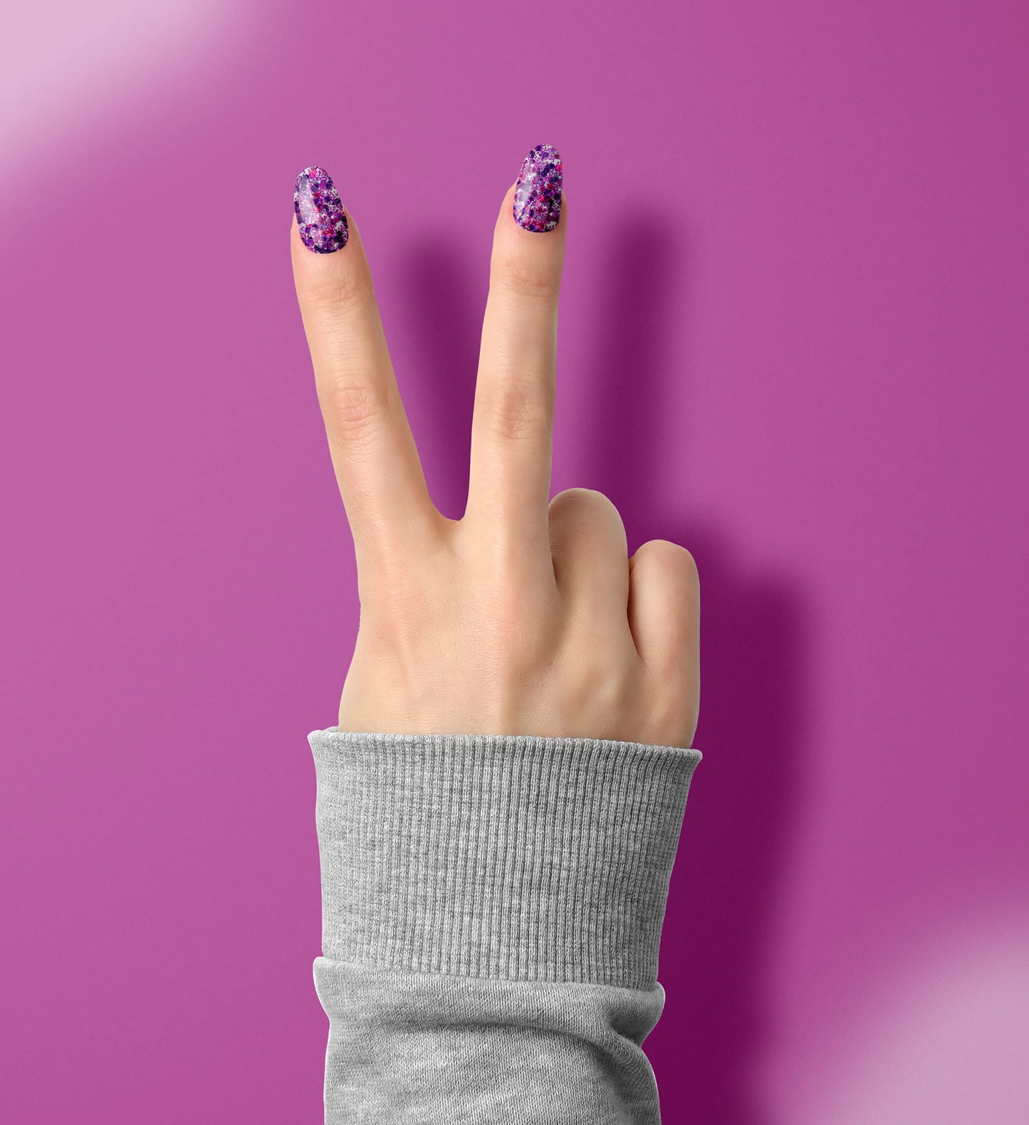 LeChat - Perfect Match Gel Polish - 40 Days In Rio - Purple and Pink Holographic Hexes and Pink Micro Glitter on a Sheer Orchid Base - (0.5 Ounce) Beauty & Personal Care LECHAT
