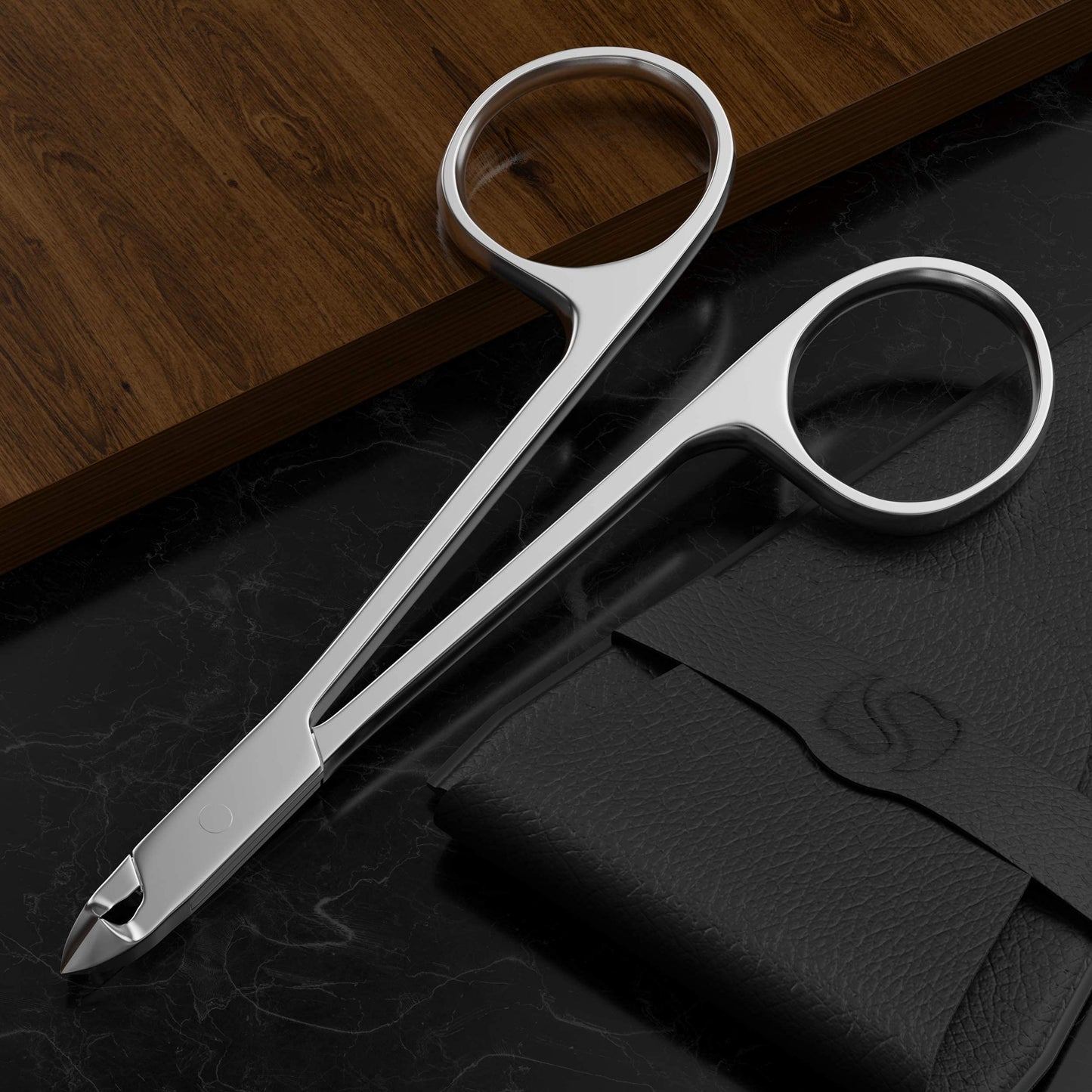 Suvorna 4" cuticle scissors for nails cuticle trimmer, cuticle nippers professional, cuticle clippers professional, cuticle scissors extra fine