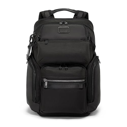 TUMI - Alpha Bravo Nomadic Backpack - Men's Durable Carry On Bag - 18.8" X 15.0" X 9.0" - Fits up to 15" Laptop - Black