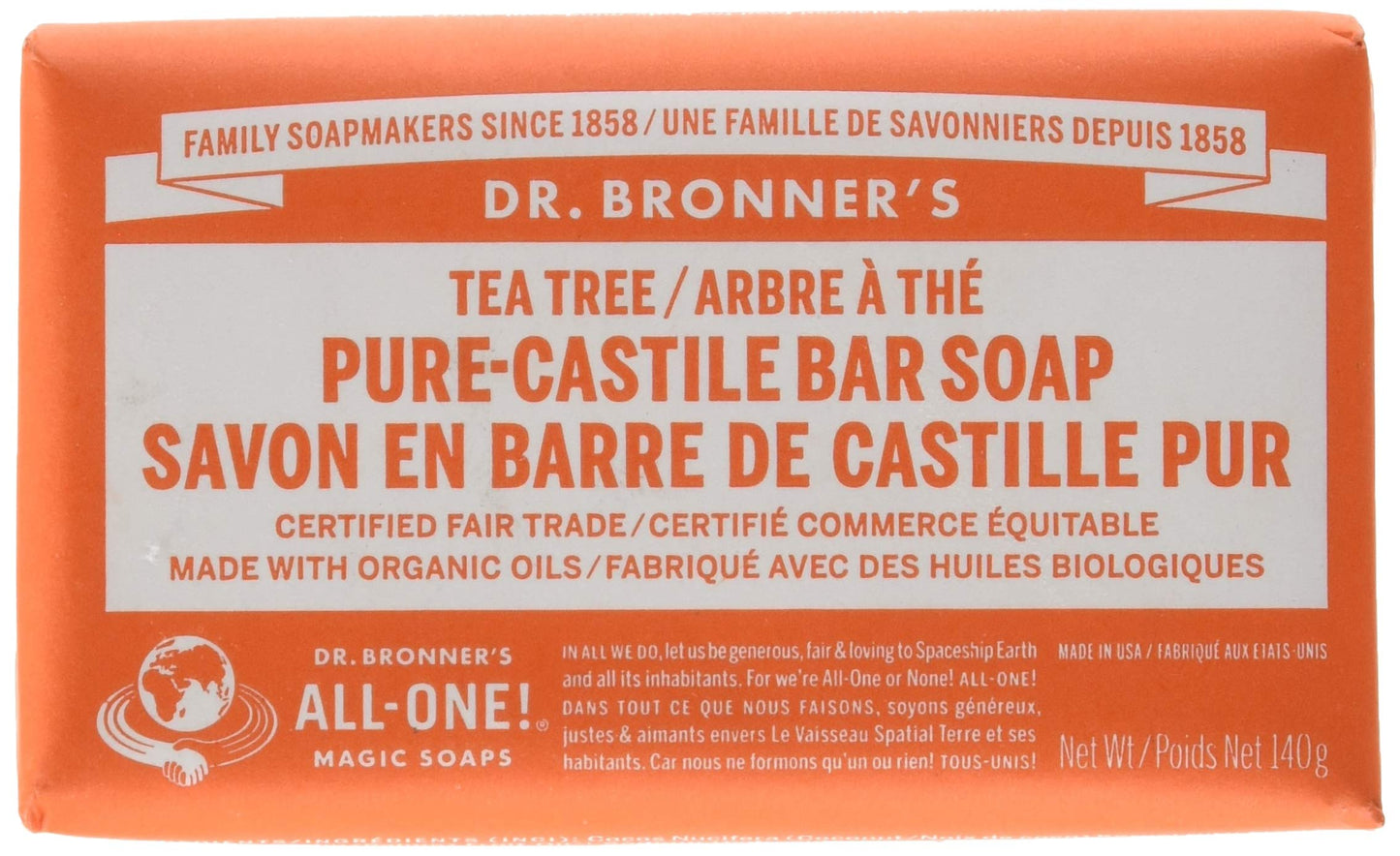 DR BRONNER SOAP BAR TTREE 5OZ