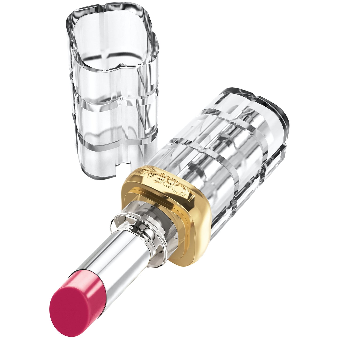 L'Oreal Paris Makeup Colour Riche Shine Lipstick, Laminated Fuchsia, 0.1 oz.