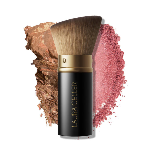 LAURA GELLER NEW YORK Cosmetic Professional Makeup Brushes - Cruelty-Free 02 Retractable Angled Kabuki Brush