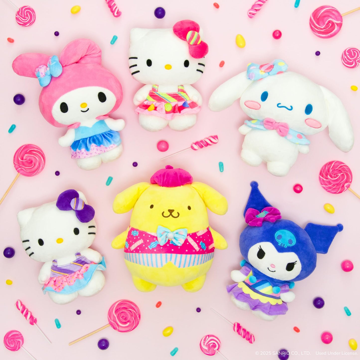 Jazwares Hello Kitty and Friends - 8-Inch Cinnamoroll Candy Wonderland Plush - Officially Licensed Sanrio Product from Ages 6+