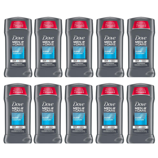 Dove Men+Care Antiperspirant Deodorant Stick Clean Comfort 2.7 oz (Pack of 10) Beauty and Personal Care Dove