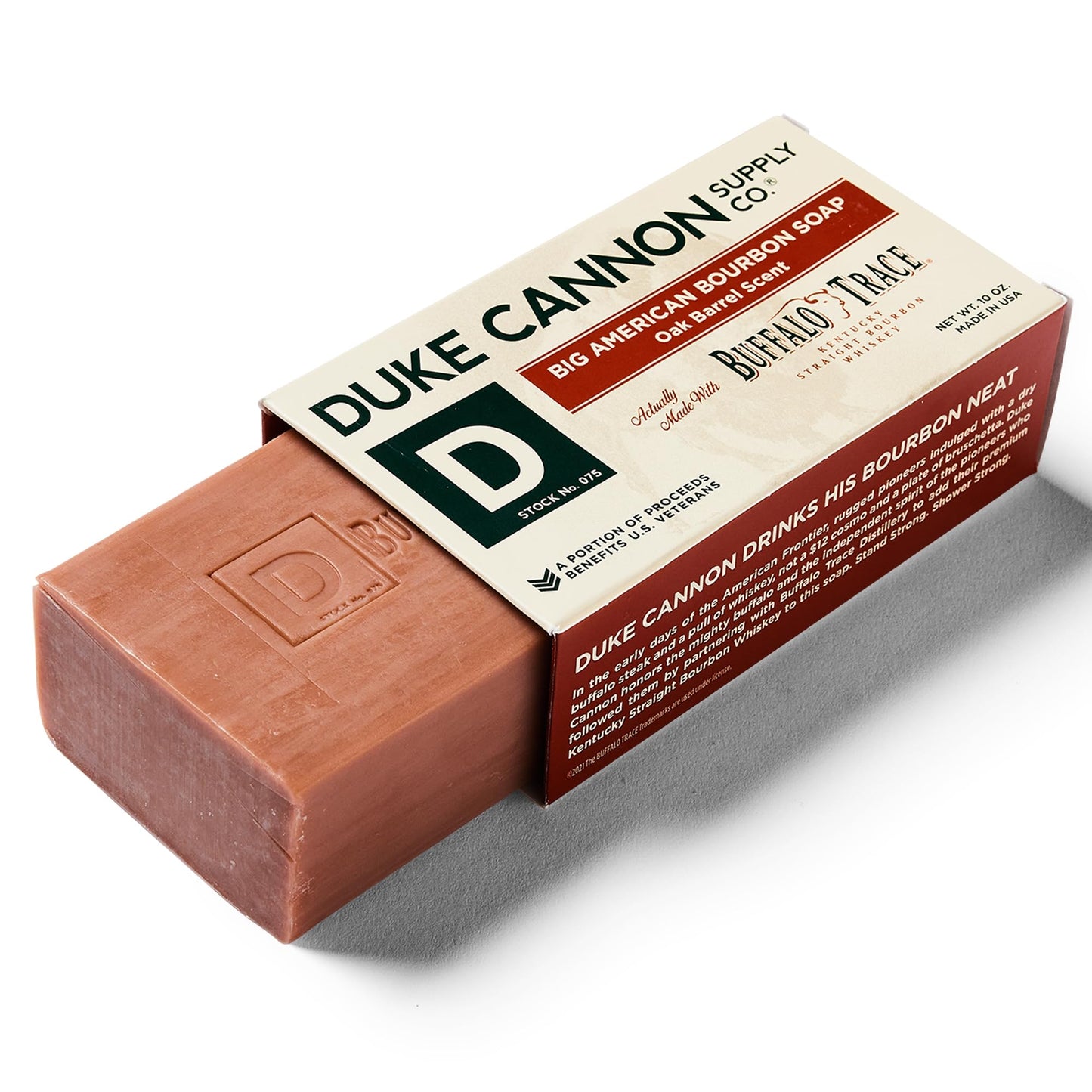 Duke Cannon Supply Co. Big Brick of Soap Bar for Men Big American Bourbon (Charred Oak Barrel Scent) - Extra Large, All Skin Types, 10 oz. (3 Pack)