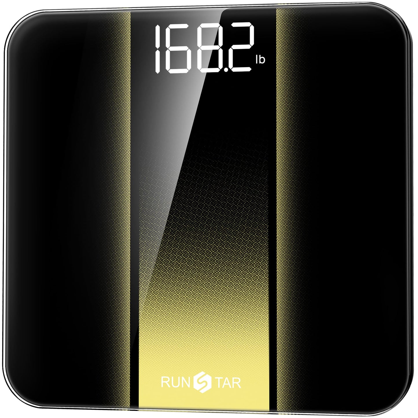 RunStar Digital Bathroom Scale for Body Weight with High Precision, Clear LED Backlight Display, Accurate Scale with 6mm Tempered Glass, 400lb