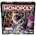 Monopoly: Marvel Super Villains Edition Board Game for Families and Kids Ages 8 and Up, Marvel Game for 2-6 Players