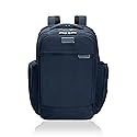 Briggs & Riley Traveler Backpack - Carry On Travel Backpack for Women & Men, Personal Item Travel Bag, Lightweight & Durable, Padded Straps, Fits up to 15" Laptop - Baseline Collection, Navy