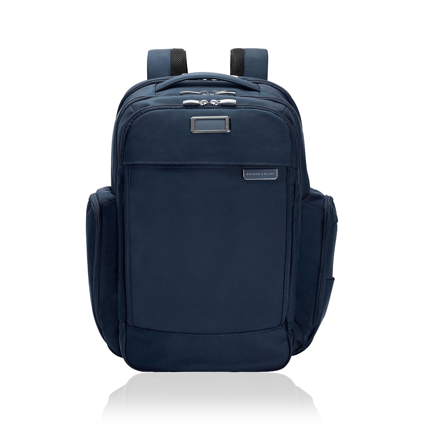 Briggs & Riley Traveler Backpack - Carry On Travel Backpack for Women & Men, Personal Item Travel Bag, Lightweight & Durable, Padded Straps, Fits up to 15" Laptop - Baseline Collection, Navy