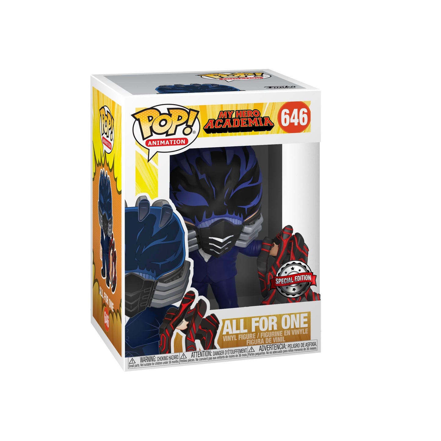Doll Funko Pop! My Hero Academia All for One Battle Hand Exclusive BAC Pop! with BAC Sticker