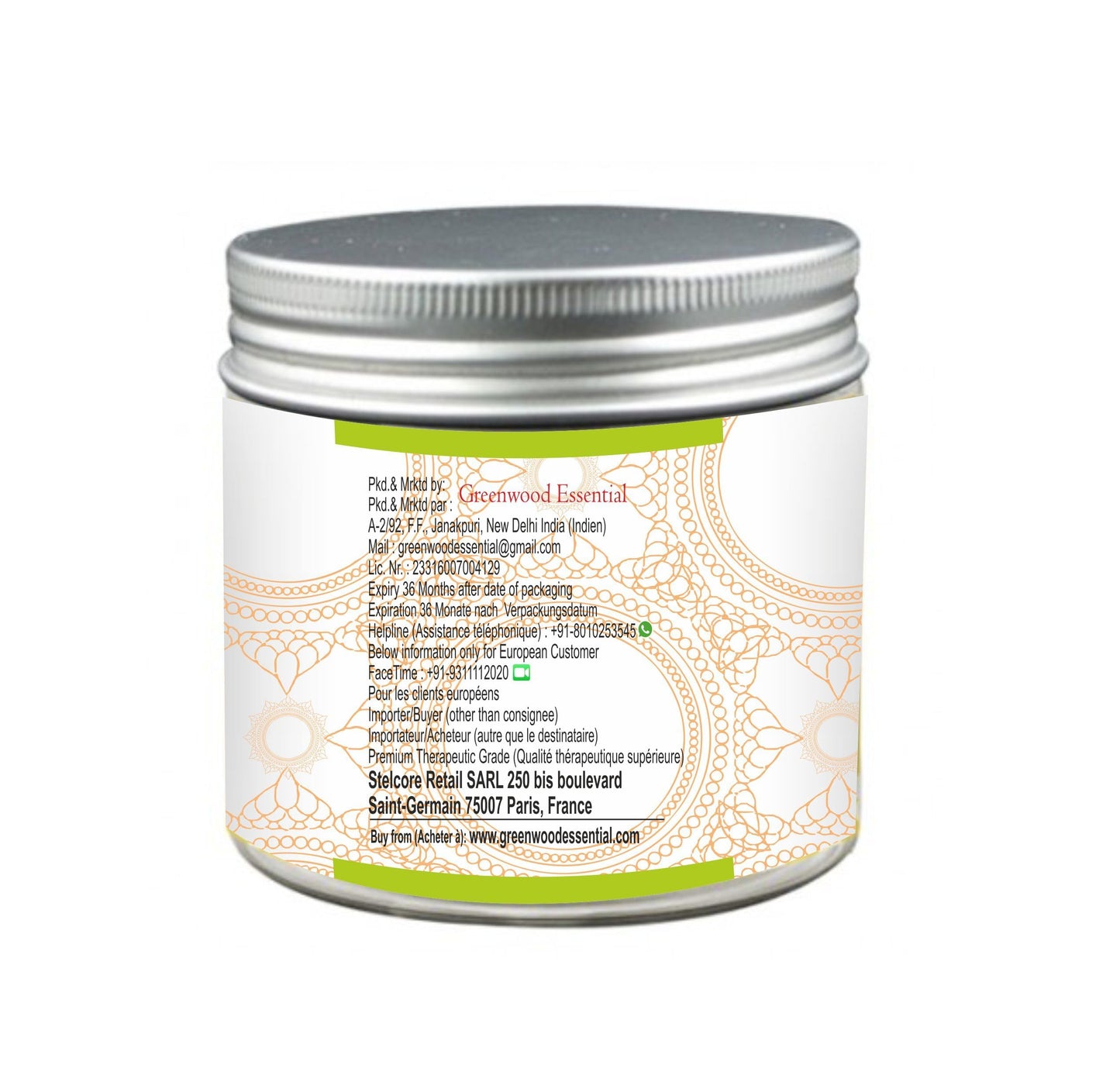 Greenwood Essential Pure Jasmine Sambac Floral Wax (Jasminum sambac) 100% Natural Therapeutic Grade 100gm (3.5 oz) Beauty and Personal Care Greenwood Essential