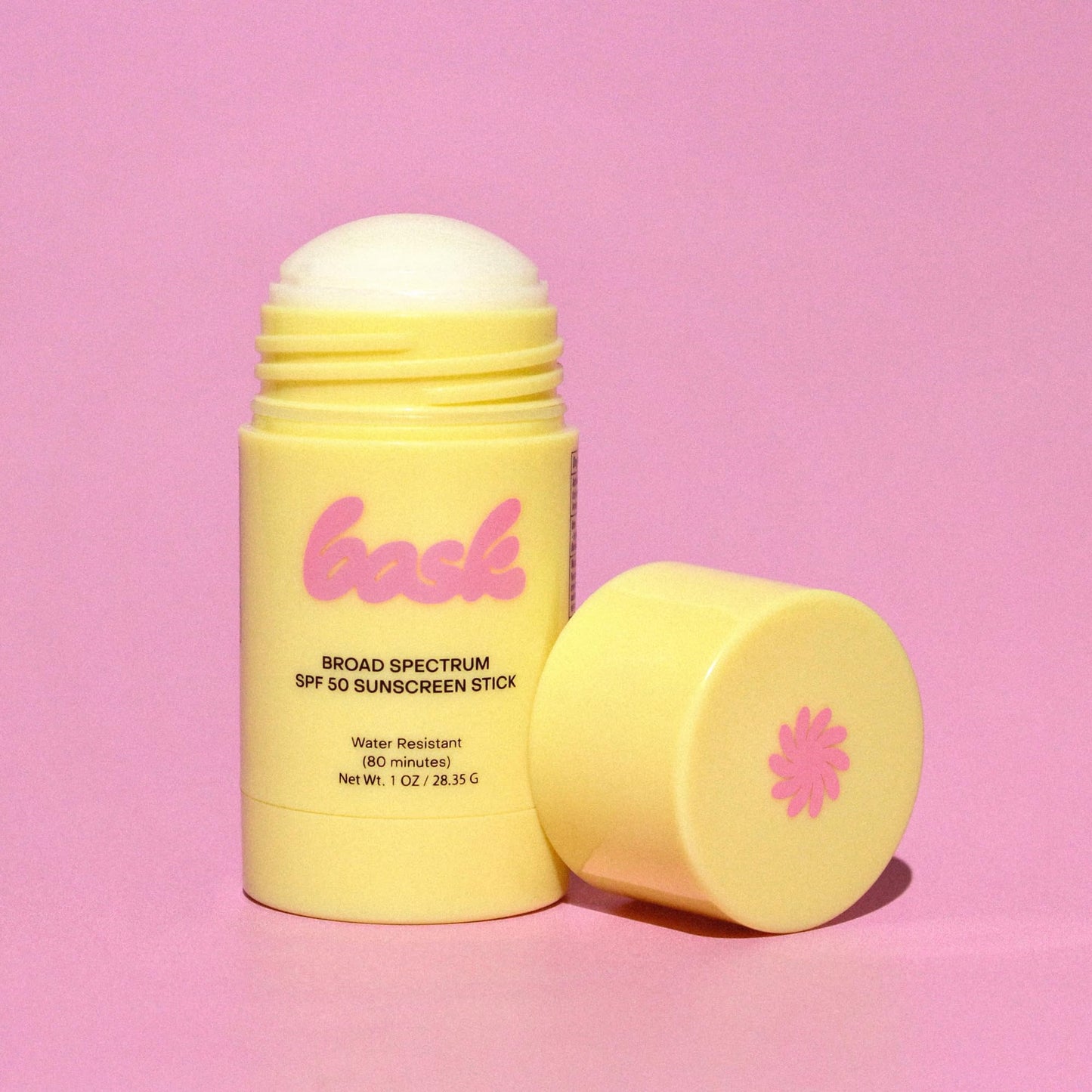 Bask SPF 50 Sunscreen Stick - Fragrance Free, Reef Safe Face & Lip Sunscreen for Broad Spectrum Protection - Dermatologist Recommended, Moisturizing