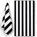 Luxury Large Beach Towel Extra Soft 40 x 72 inch Prime Yacht Classic Cabana Stripe Hotel Pool & Resort Style Double Terry Yarn Dyed 100% Cotton (1…