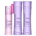 Keranique Color Treated Shampoo and Conditioner Set with Hair Thickening Spray - Keratin Enriched Color Boost Set w/Shampoo & Conditioner and Lift