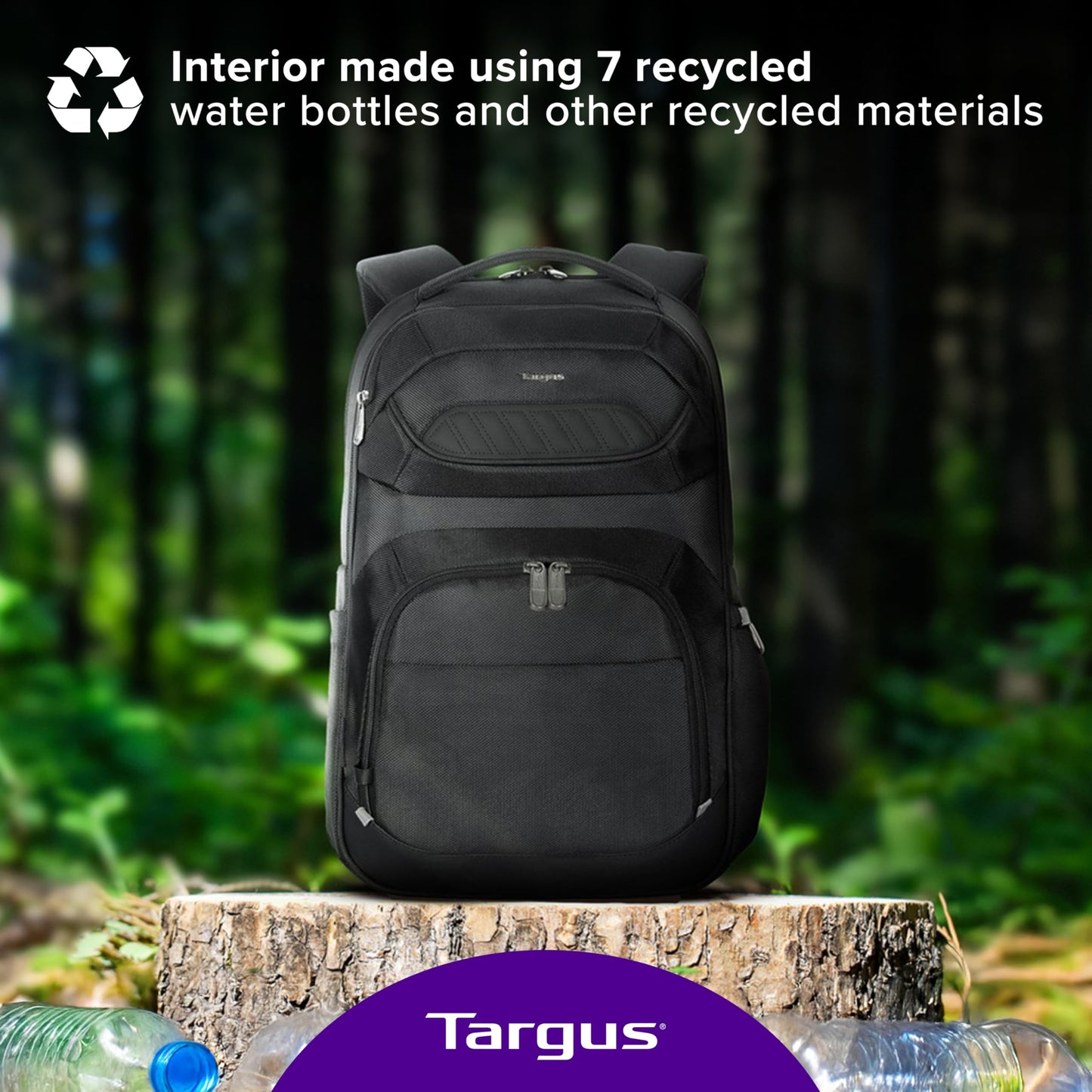 Targus Legend IQ Laptop Backpack Travel Backpack for Laptops up to 16-Inches Backpack for Men and Women, Black (TSB705US)