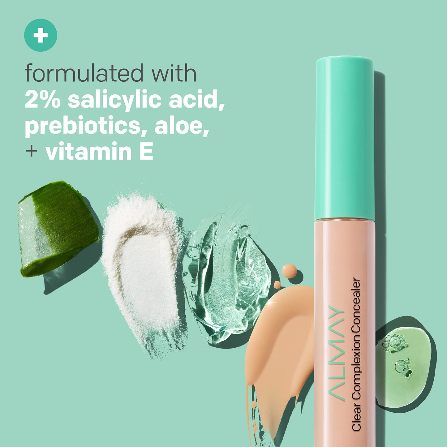 Almay Clear Complexion Acne & Blemish Spot Treatment Concealer Makeup with Salicylic Acid- Lightweight, Full Coverage, Hypoallergenic, Fragrance-Free