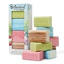 Australian Botanical Soap, 8-Pack Bar Soap Set, 6.6 oz Each, 2 of each, Sandalwood, Sea Salt, Goats Milk Raspberry, Lemongrass & Lemon Myrtle