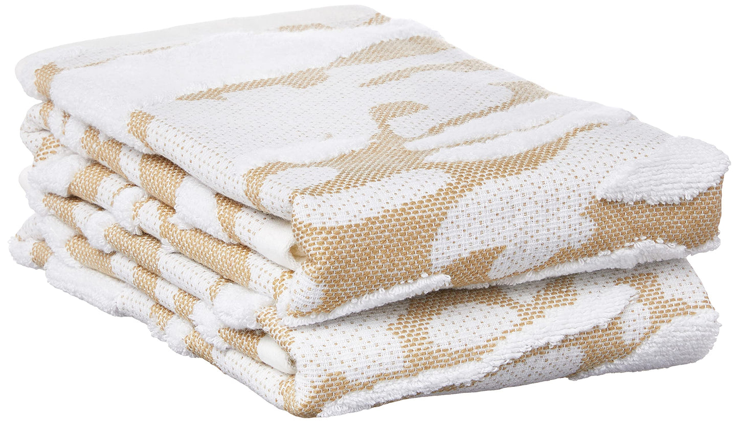 Violet Linen Marquis Pattern, 100% Terry Plush 600 GSM Cotton Super Soft Highly Absorbent Jacquard Fashion Towel for Bathroom, Premium Hotel & Spa…