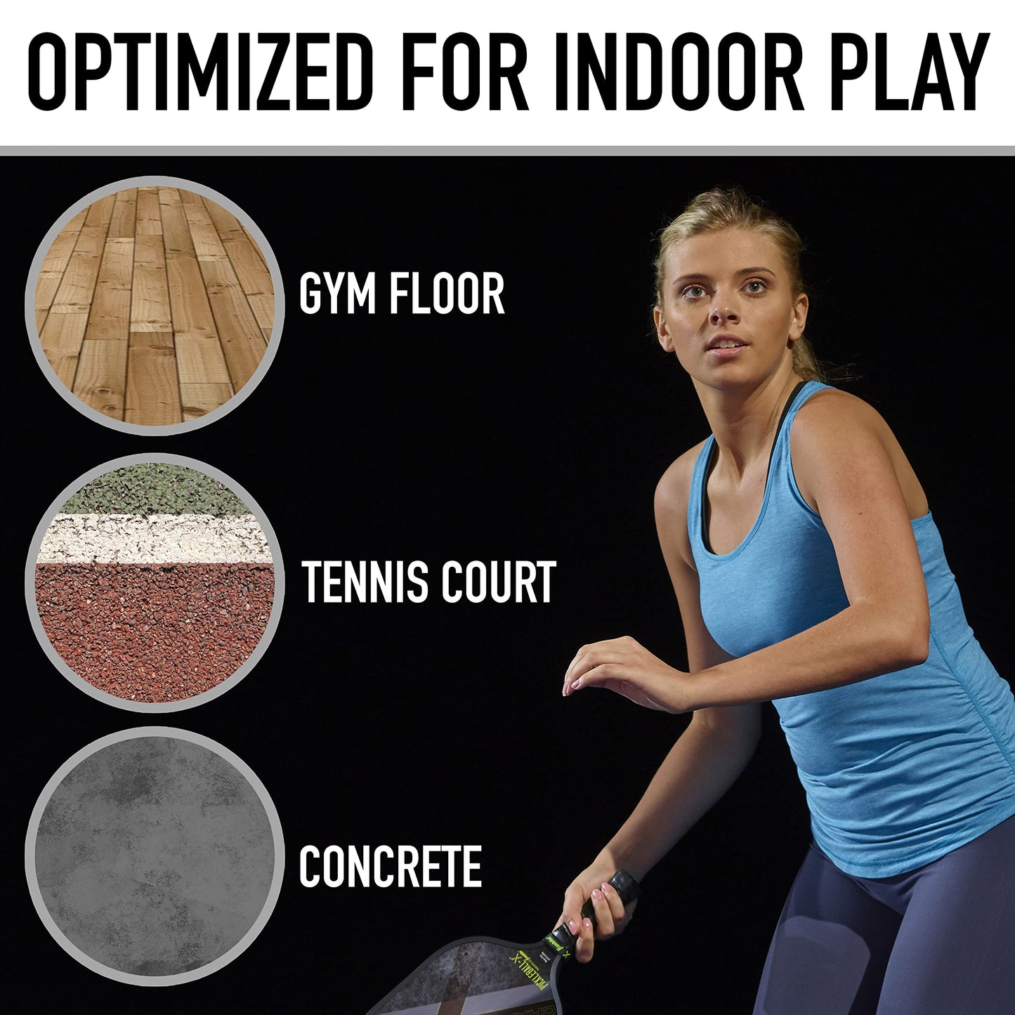 Franklin Sports X-26 Indoor Pickleballs - Indoor Court Balls - USA Pickleball (USAPA) Tournament Approved - 12 Pack Inside Balls - Lime Green