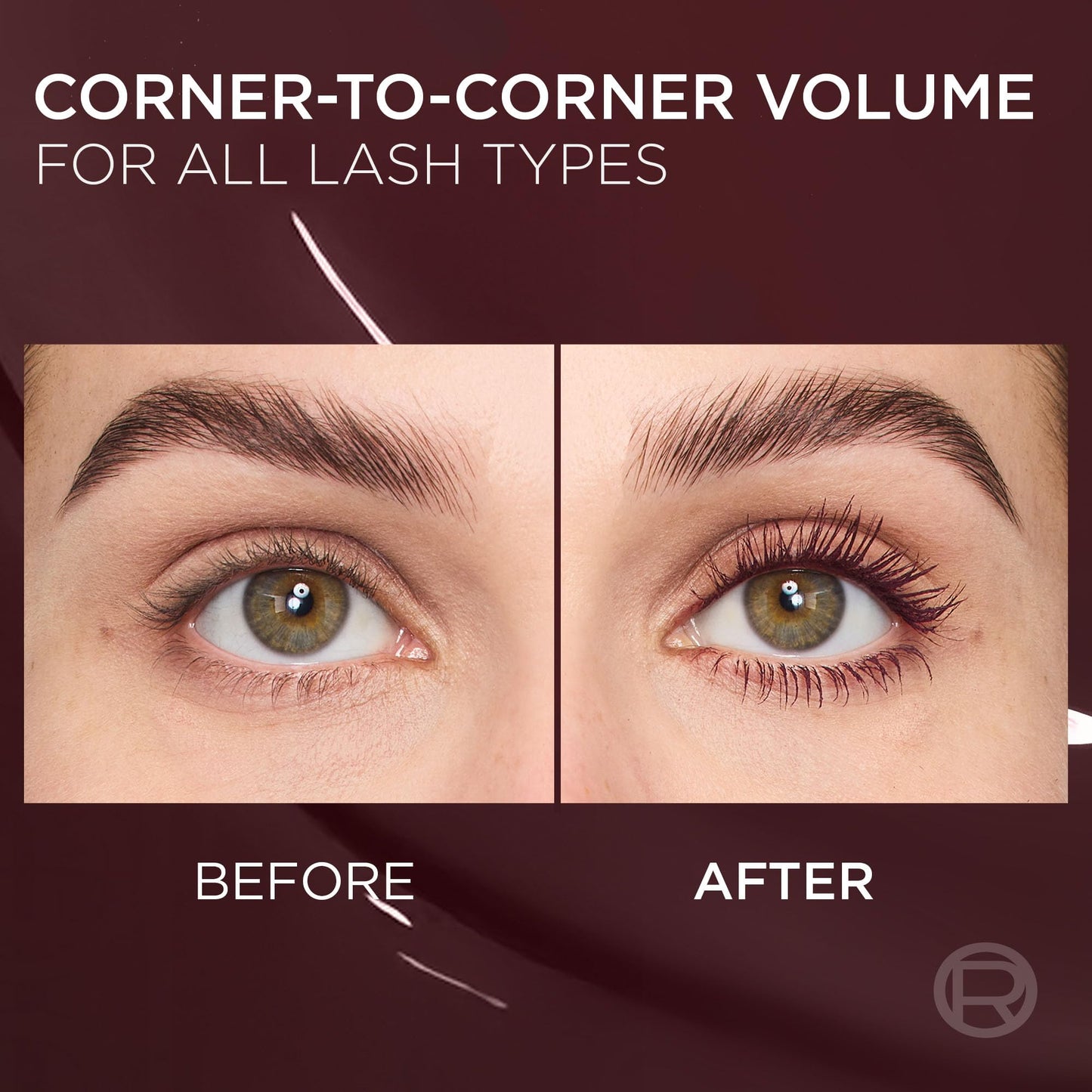 L'Oreal Paris Voluminous Panorama Chromatic Mascara, Volumizing and Lengthening Burgundy Mascara, Longwear, Smudge-Resistant and Washable, 707 Beauty and Personal Care L'Oreal Paris