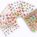 MBETA Gold Nail Art Sticker Decals 3D Exquisite Pattern Nail Art Bronzing Stickers Luxury Self-Adhesive Butterfly Flowers Valentine's Day Design DIY Beauty & Personal Care MBETA