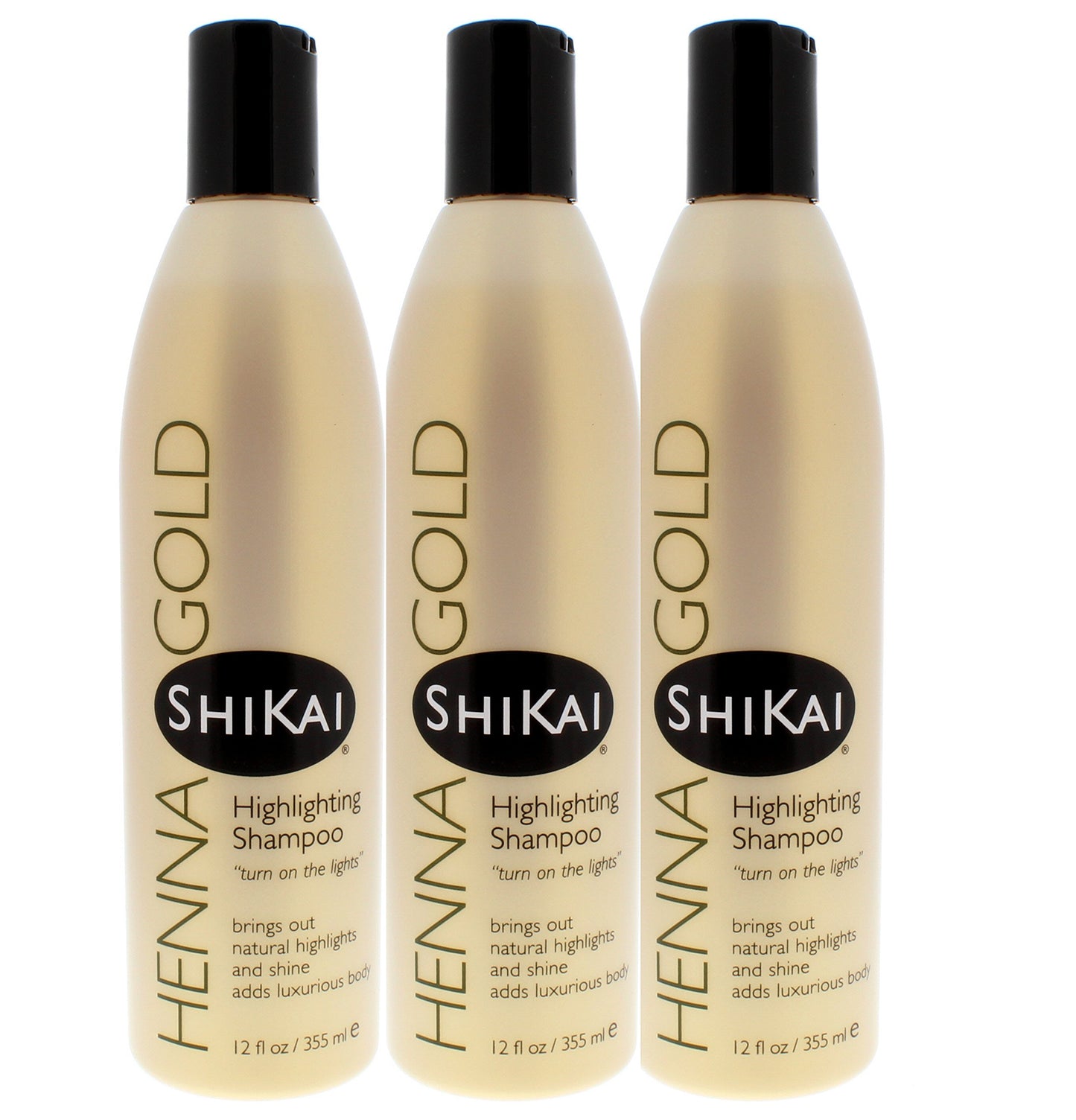 Shikai - Henna Gold Highlighting Shampoo, Brings Out Natural Highlights & Shine, Adds Luxurious Body, Plant-Based Formula with Non-Coloring Henna