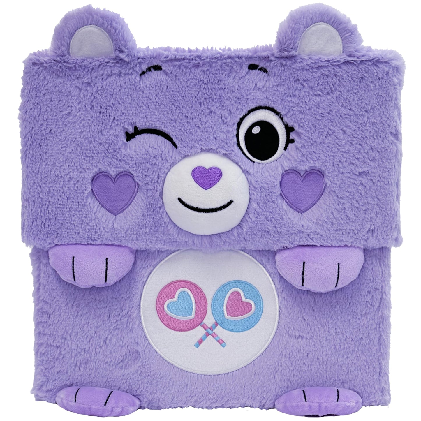Happy Nappers Care Bears: Storables 12" Box - Share Bear - Purple Character Themed Bin, Fabric Storage Container, Opening Top Lid, Holds Toys Books…