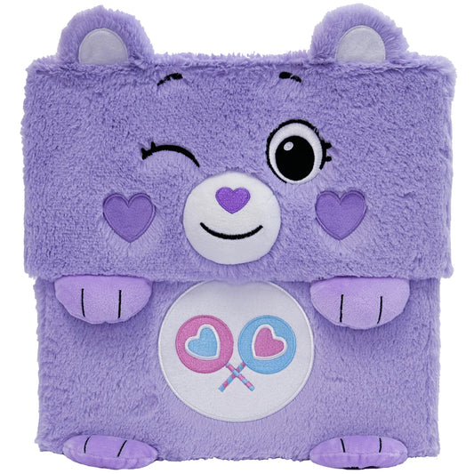 Happy Nappers Care Bears: Storables 12" Box - Share Bear - Purple Character Themed Bin, Fabric Storage Container, Opening Top Lid, Holds Toys Books…
