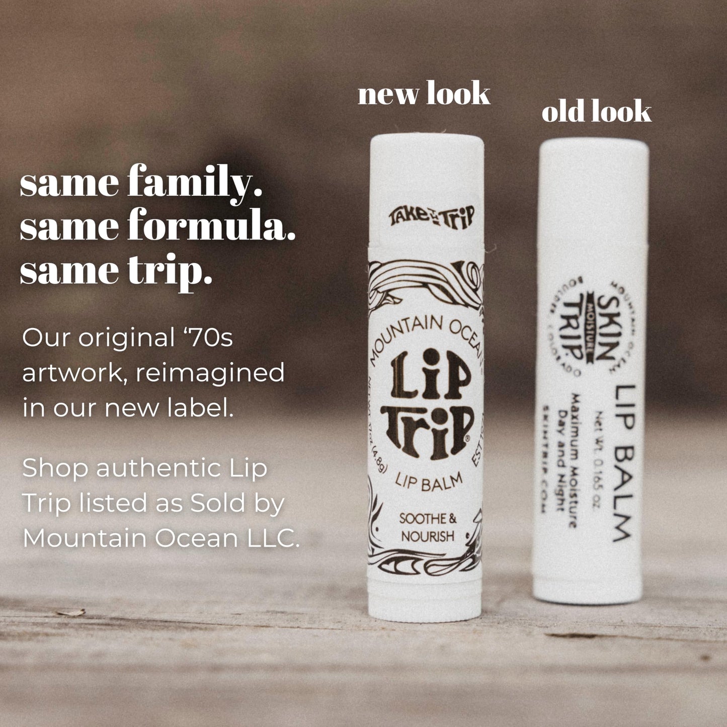 Mountain Ocean The Original Skin Trip Lip Balm, .17 Oz Tube (Pack of 12), Nourishing, Healing & Hydrating Lip Moisturizer, with Lanolin, Beeswax Beauty and Personal Care Mountain Ocean