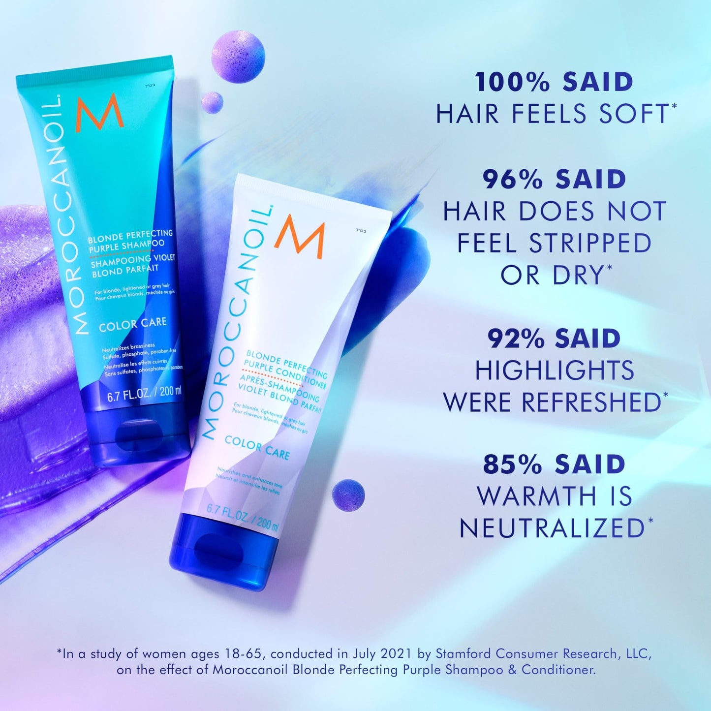 Moroccanoil Blonde Perfecting Purple Shampoo, 6.7 Fl Oz Beauty and Personal Care Moroccanoil