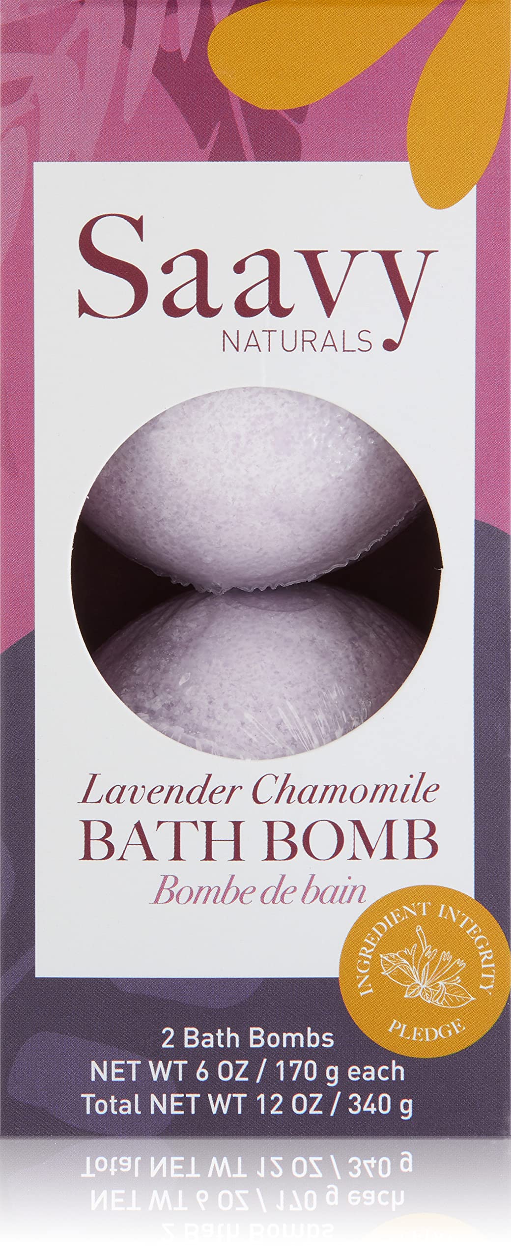 SAAVY Lavender Chamomile Bath Bomb, 340 GR