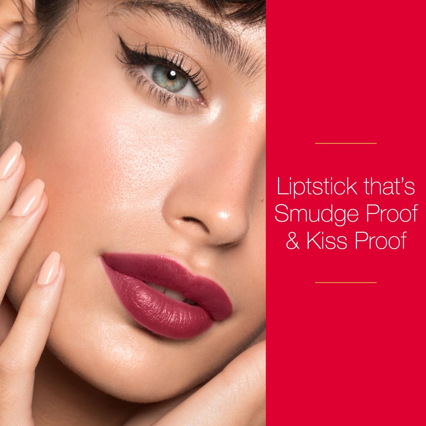 Mirabella - Sealed with a Kiss Smudge Proof Lipstick, Long-Lasting No-Bleed Lip Makeup, Hydrating Lip Color with Vegan Lanolin & Vitamin E, Rosy