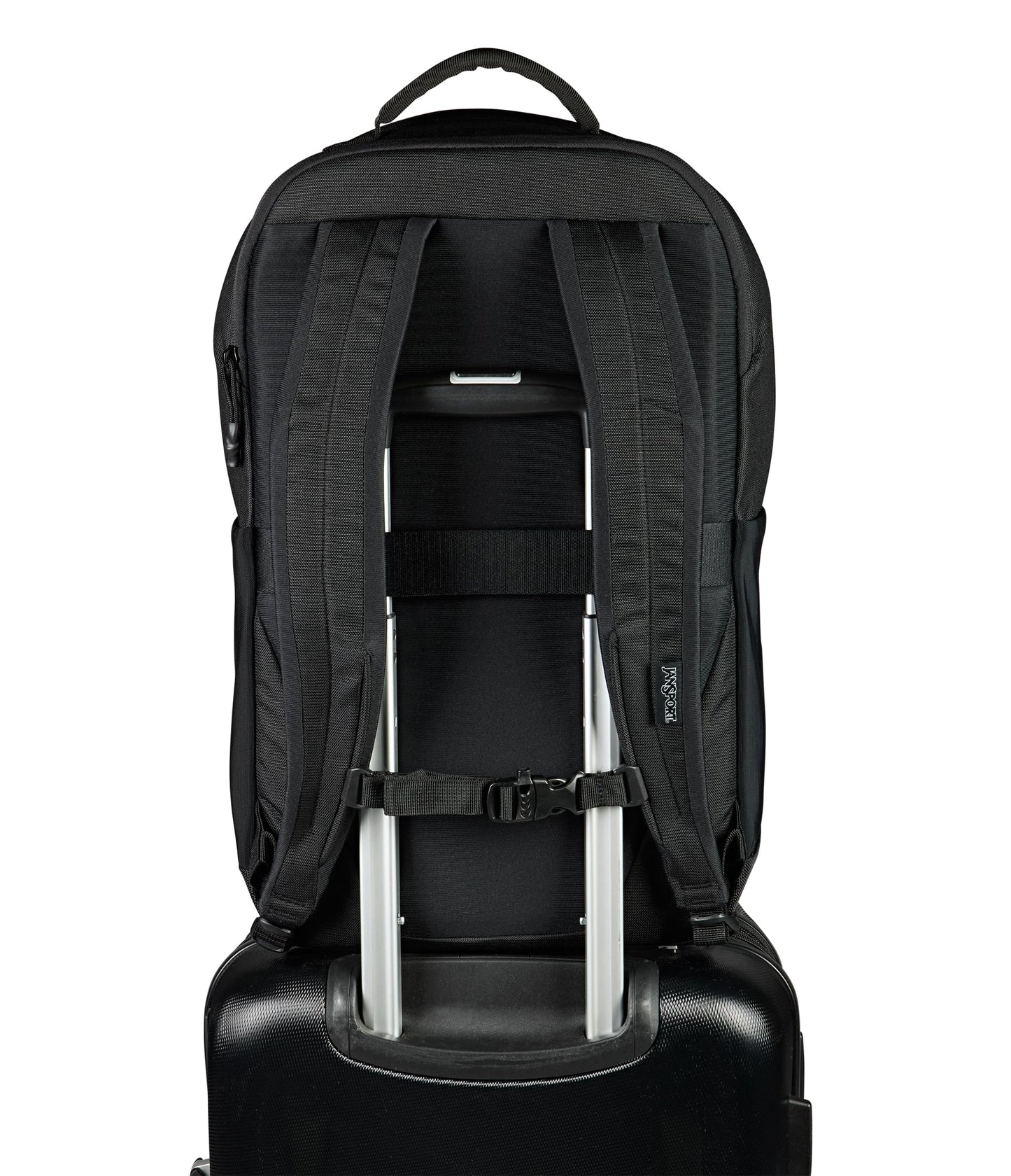 JanSport Journey Pack Backpack - Large Main Compartment, Dual Water Bottle Pockets, 15-inch Padded Laptop Compartment with Tricot Lined Sleeve, Black
