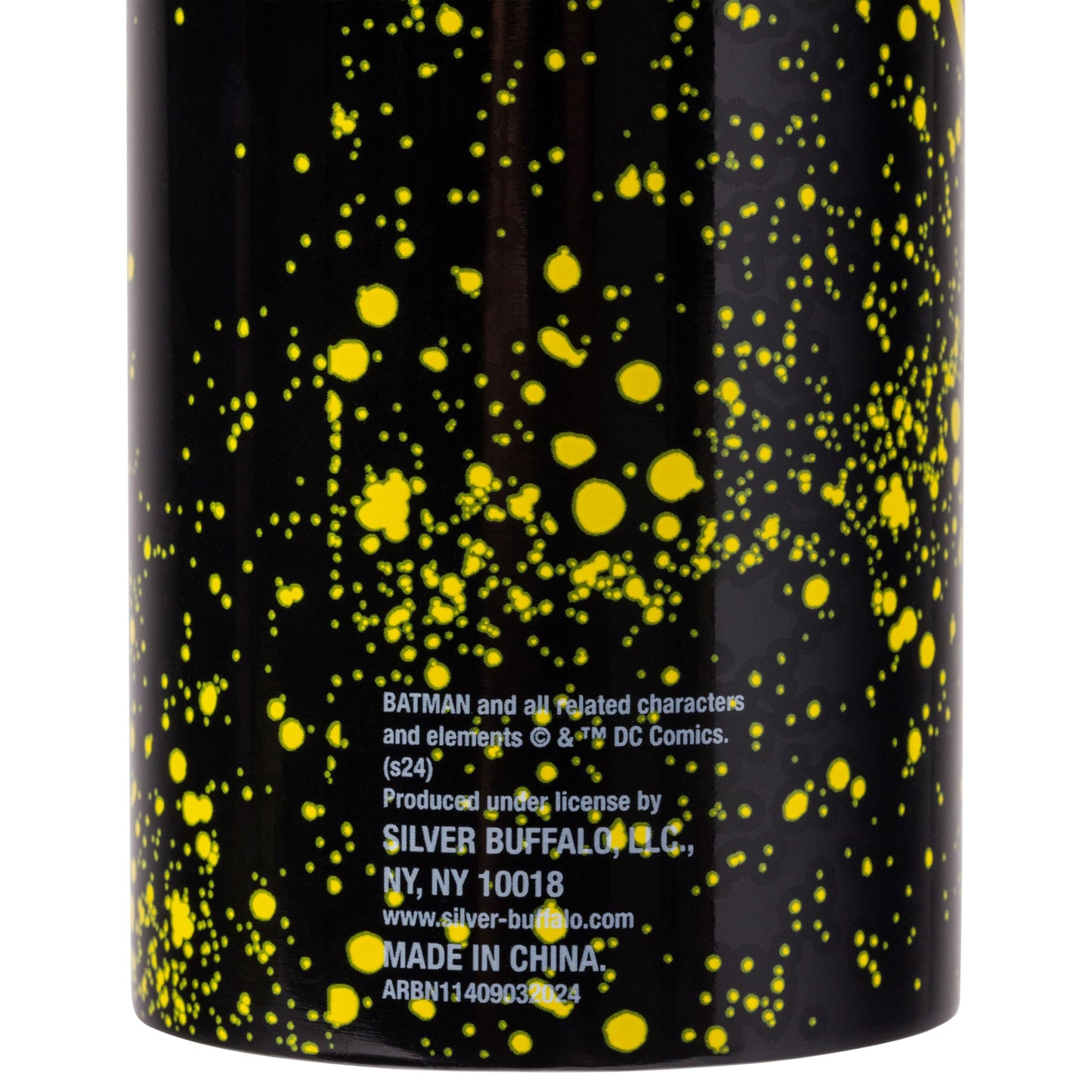 Silver Buffalo Batman Stainless Steel Water Bottle Featuring Batman Logo, 25 Ounces