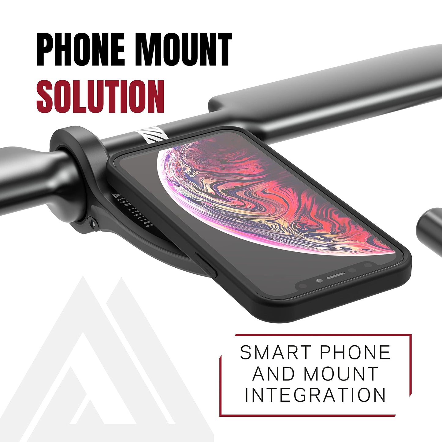 KOM Cycling Edge Universal Phone Adapter Attach Your Smartphone to Any Bike Mount - Quarter Turn Phone Mount Adhesive Adapter