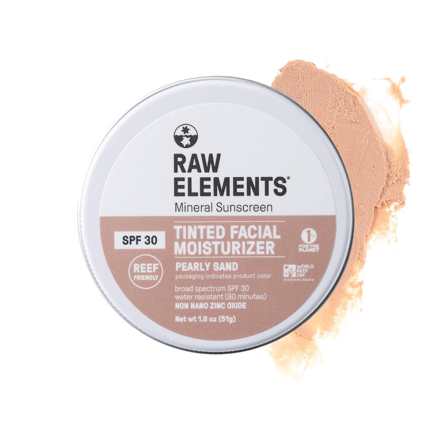 Raw Element Ultra-Moisturizing Tinted Face Cream, Non Toxic Mineral Face Sunscreen, Daily Tinted Moisturizer, Non-Nano Zinc Oxide, Reef Friendly, All