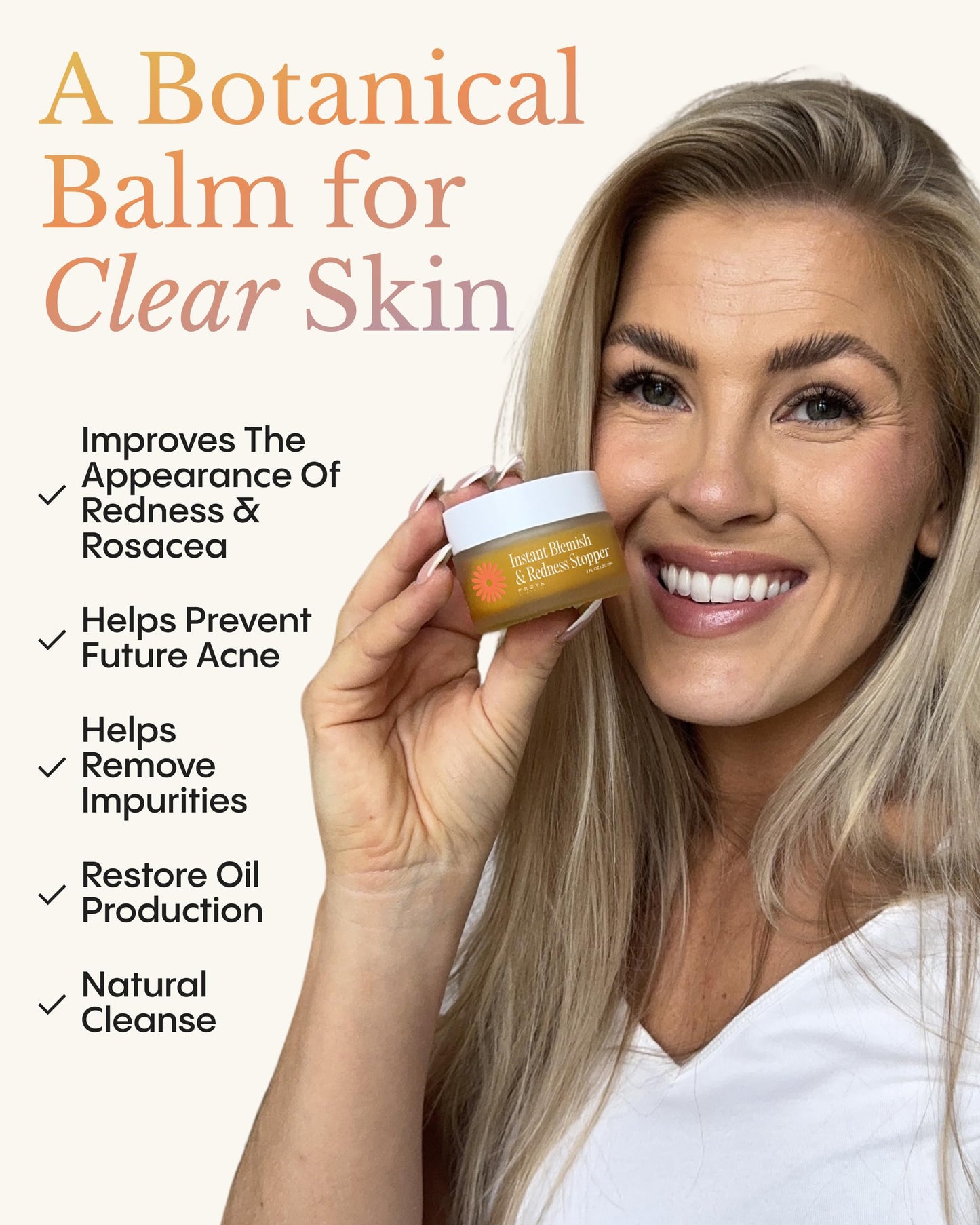 FRØYA Organics | Blemish Control & Redness Relief Balm | Helps Clear Breakouts & Restore Oil Balance | Calendula & Lavender Cleanse Pores | Reduce