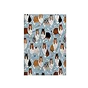 3dRose - Rough Collie Paws and Bones Dog Pattern - Towel - (twl-370538-1)